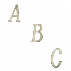 4 inch Zinc Alloy Gold Finish House Letters A-F Only